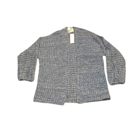 Urban Outfitters Women's Chunky Open Sweater Cardigan Size S NEW Blue Longline - Picture 1 of 3